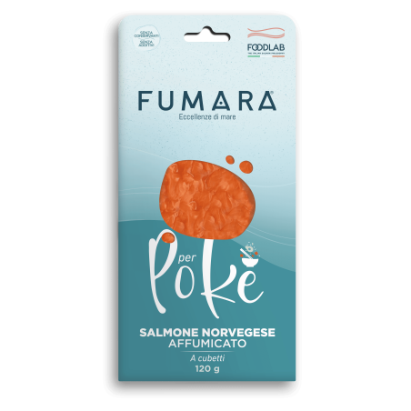 Salmone Norvegese Affumicato a Cubetti per Poké 120g