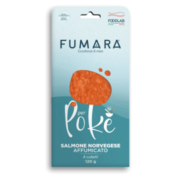 Salmone Norvegese Affumicato a Cubetti per Poké 120g