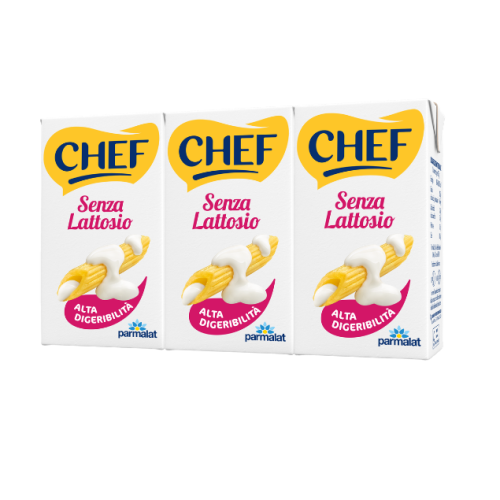 Chef Panna Senza Lattosio 3x125ml