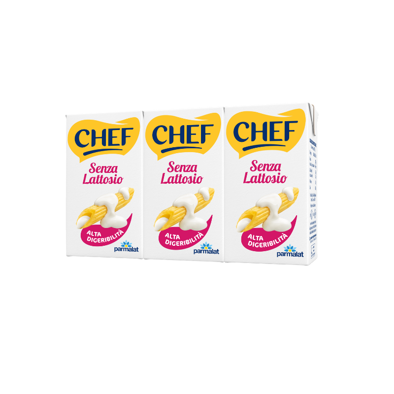 Chef Panna Senza Lattosio 3x125ml