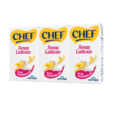 Chef Panna Senza Lattosio 3x125ml
