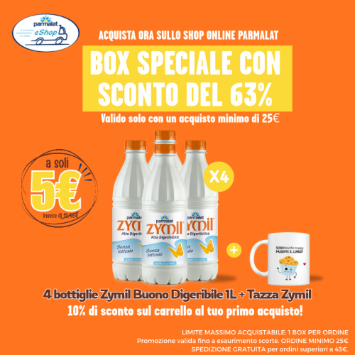 Promo speciale latte Zymil + Tazza